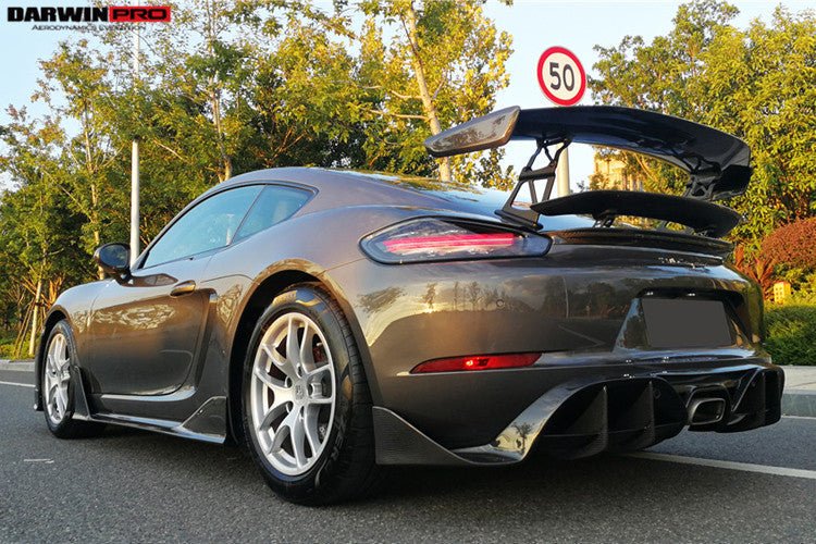 2016 - 2024 Porsche 718 Cayman & Boxster BKSS Style Carbon Fiber Trunk Spoiler